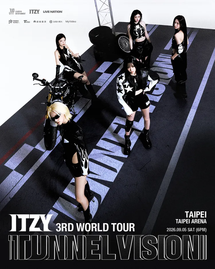 ITZY宣布巡演移師北部，9月5日在台北小巨蛋舉行。Live Nation Taiwan提供