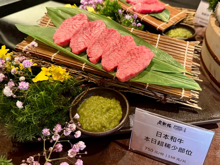 每頭牛僅有1公斤的稀有部位「千本筋」。莊偉祺攝