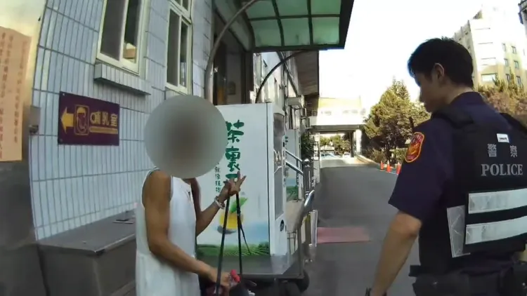 女子攜毒品探監途中被查獲。翻攝畫面