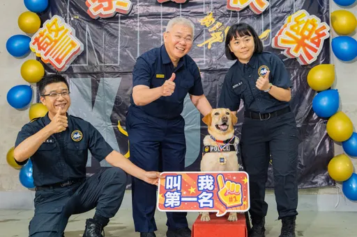 警察節暖心慰勉基層！方仰寧親赴勤務崗位致謝　表揚破億元毒窟功臣警犬