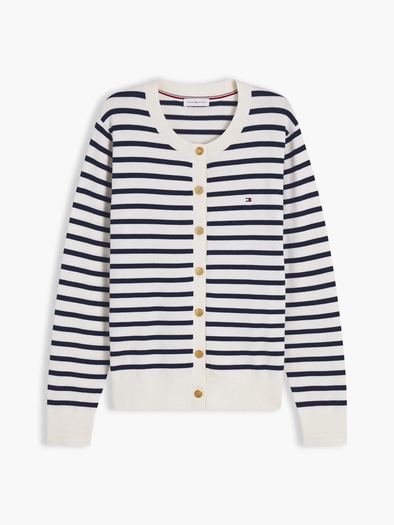 TOMMY HILFIGER條紋開襟衫，5580元。品牌提供