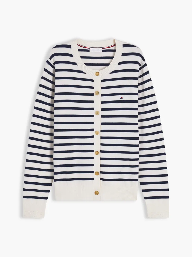 TOMMY HILFIGER條紋開襟衫，5580元。品牌提供