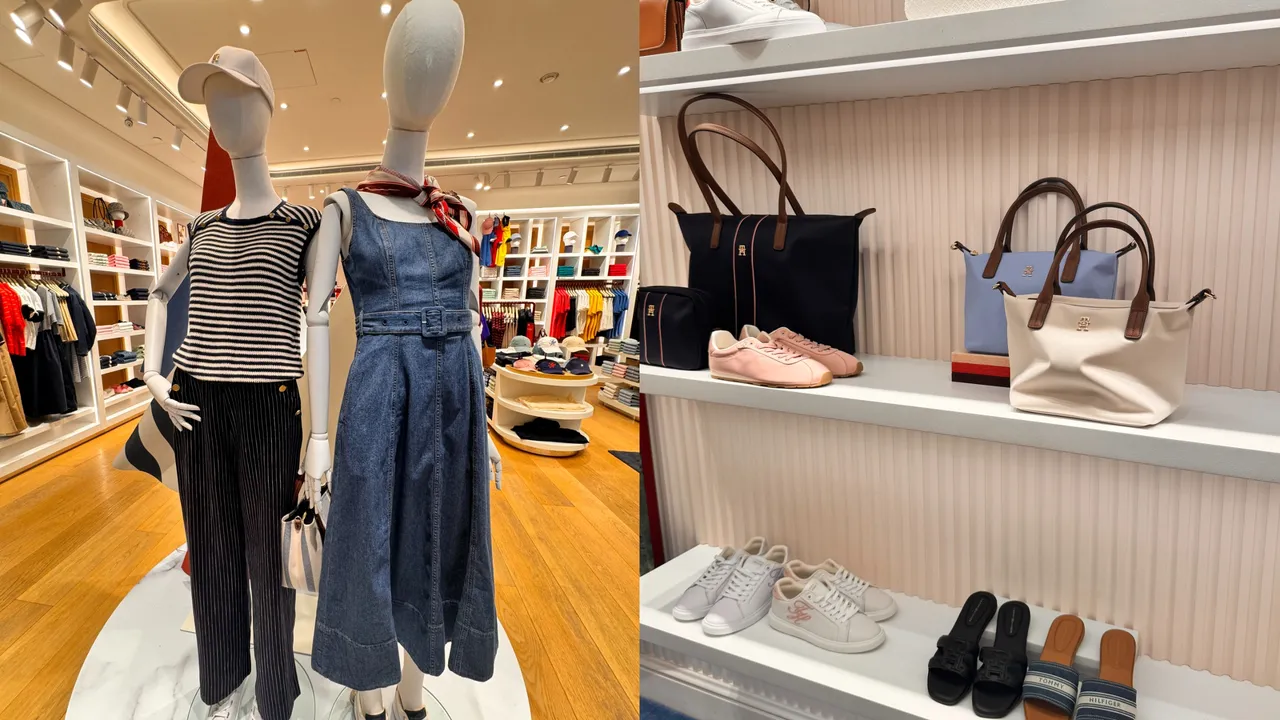 TOMMY HILFIGER Summer 2026系列同步在品牌101門市登場。劉旻君攝
