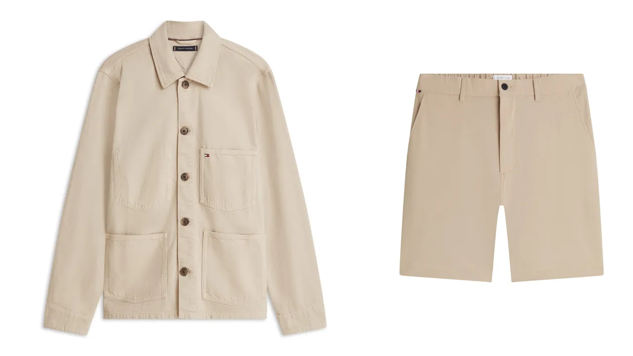 TOMMY HILFIGER工裝外套（左）5780元、短褲（右）3780元。品牌提供