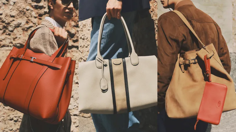 TOD’S 2027春夏男裝系列帶來多種皮革包袋設計。品牌提供