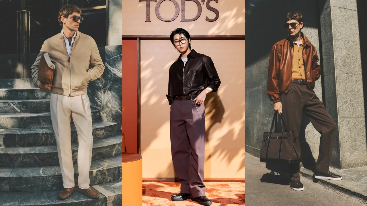TOD’S新任品牌HAN（中）現身秀場。品牌提供