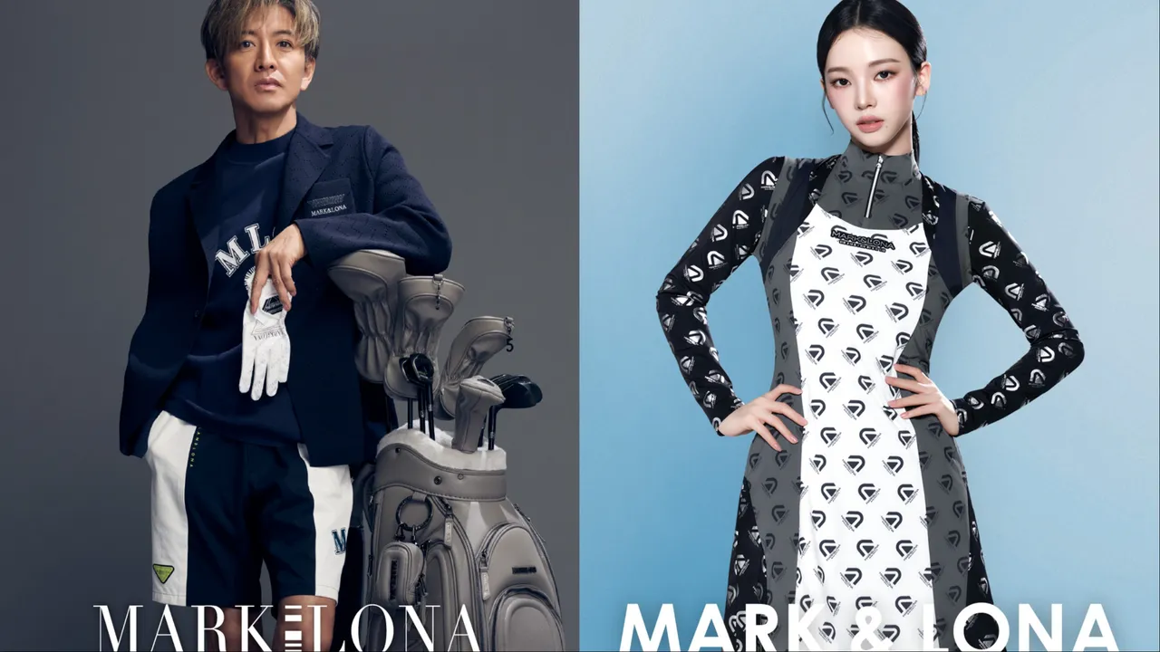 木村拓哉（左）、Karina（右）演繹MARK & LONA形象照。翻攝markandlona IG