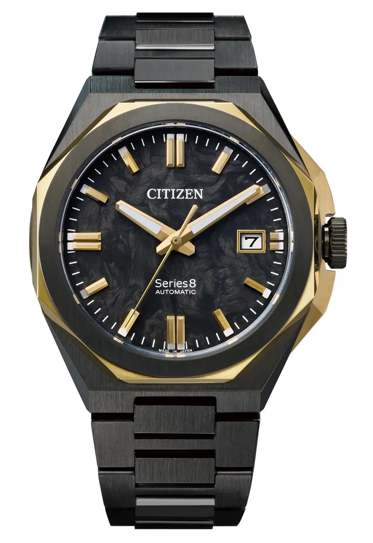 CITIZEN Series 8鍛造碳限定款腕錶NB6086-54E， 5萬1800元。品牌提供