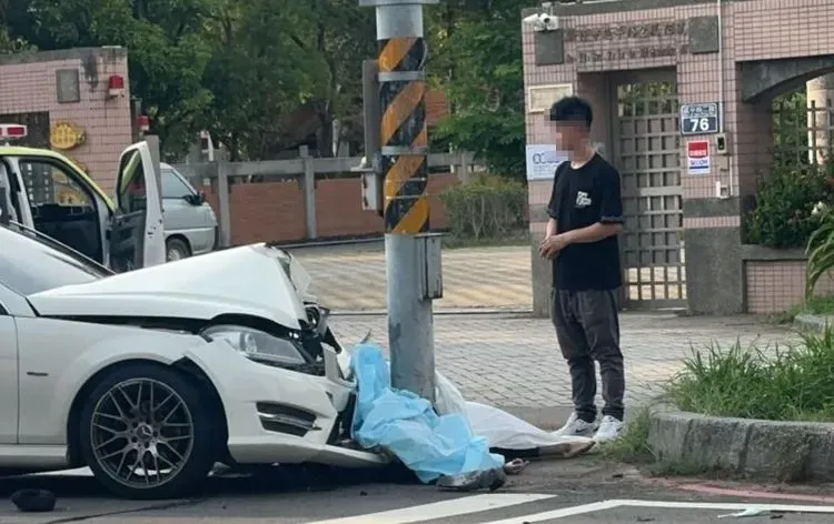 彭柏超毒駕釀1死4傷的車禍現場。資料照片