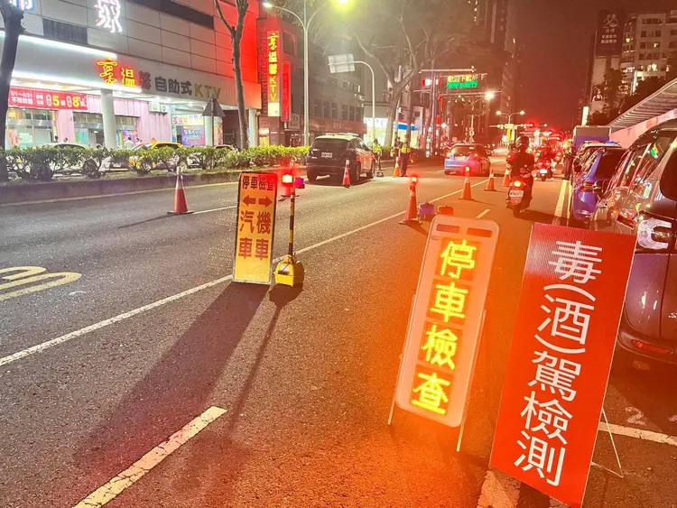 警方加強臨檢毒、酒駕。翻攝畫面