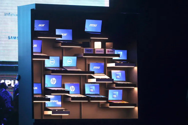 搭載英特爾（Intel）處理器平台的品牌夥伴。莊宗達攝