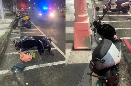 高雄男徹夜狂歡！　凌晨返家「壓彎」失控撞3車　酒測超標送辦