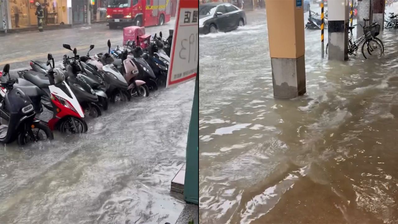 北市午後迎豪雨!多處傳淹水 民眾直呼:這不是公館是公海!