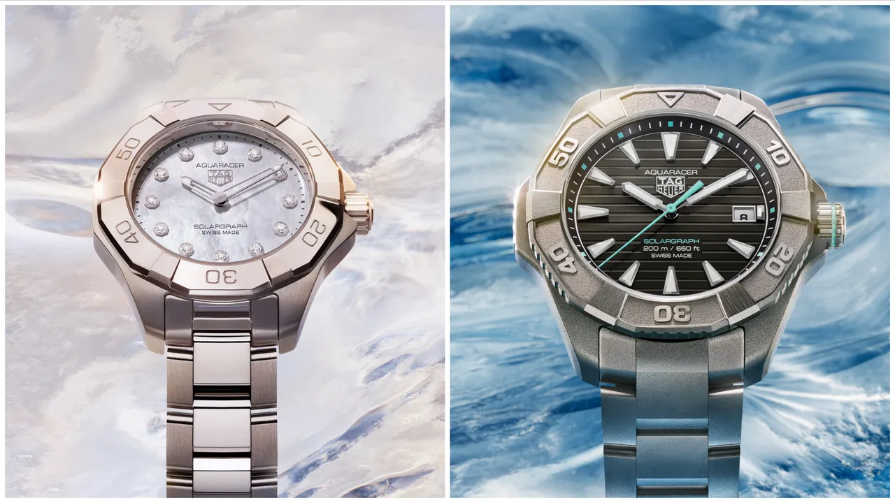 泰格豪雅隆重推出全新世代Aquaracer Professional Solargraph腕錶系列。品牌提供
