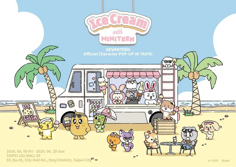 「Ice Cream with MINITEEN」以夏日冰淇淋店為主題。偉勝文創娛樂提供