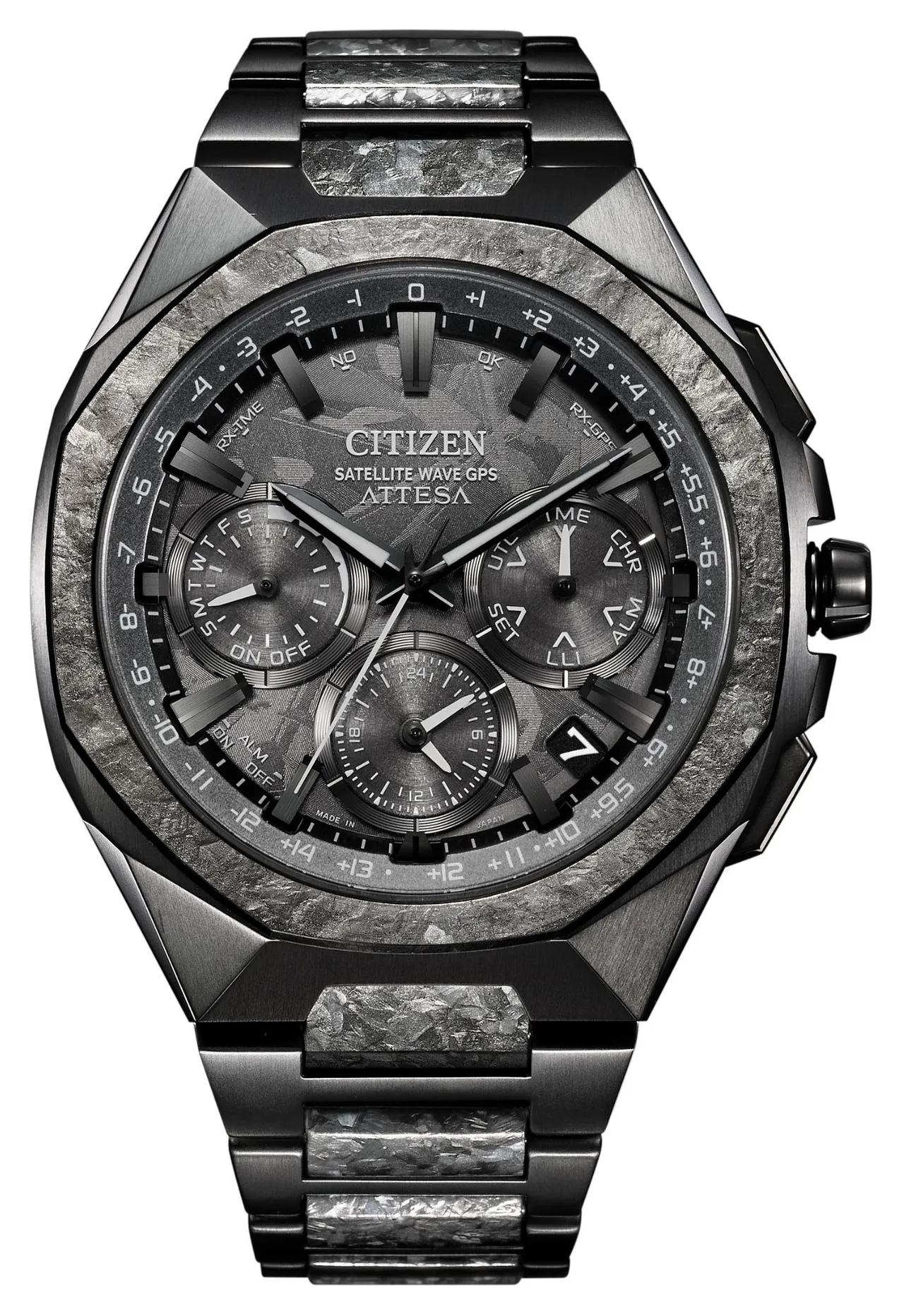 CITIZEN光動能GPS衛星對時錶CC4107-80H腕錶，8萬4800元。品牌提供
