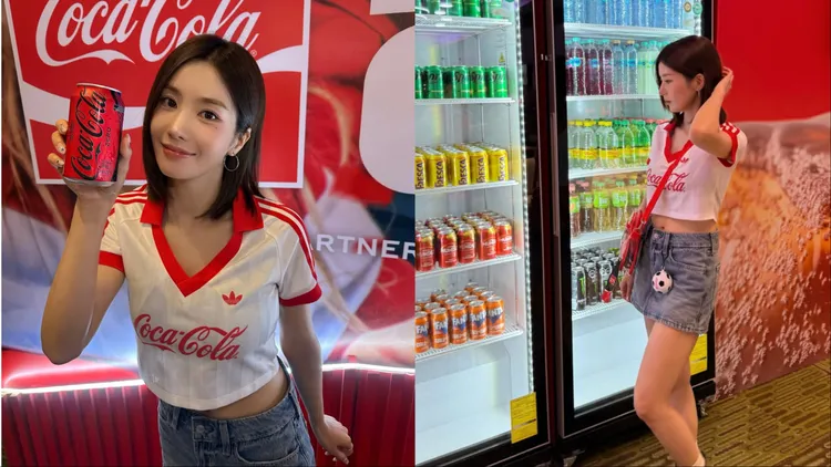權恩妃另也換上短版上衣搭配迷你裙。翻攝權恩妃IG