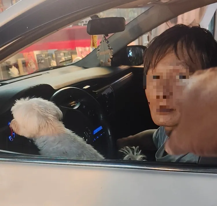 彰化警方今天在雲林斗六逮到劉姓男子，唾液快篩呈現毒品陽性反應。民眾提供
