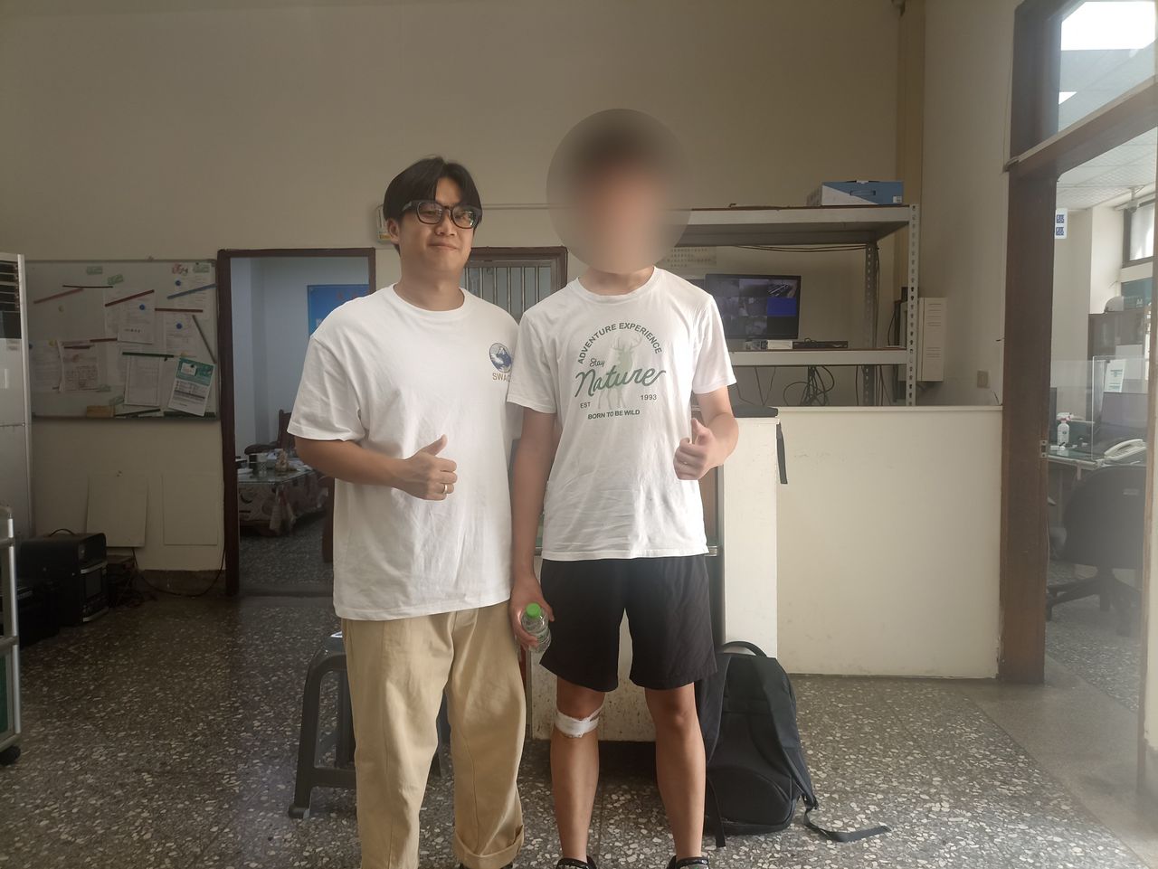 懂開口也是一種勇氣!少年摔車受傷求助警 獲妥善照料