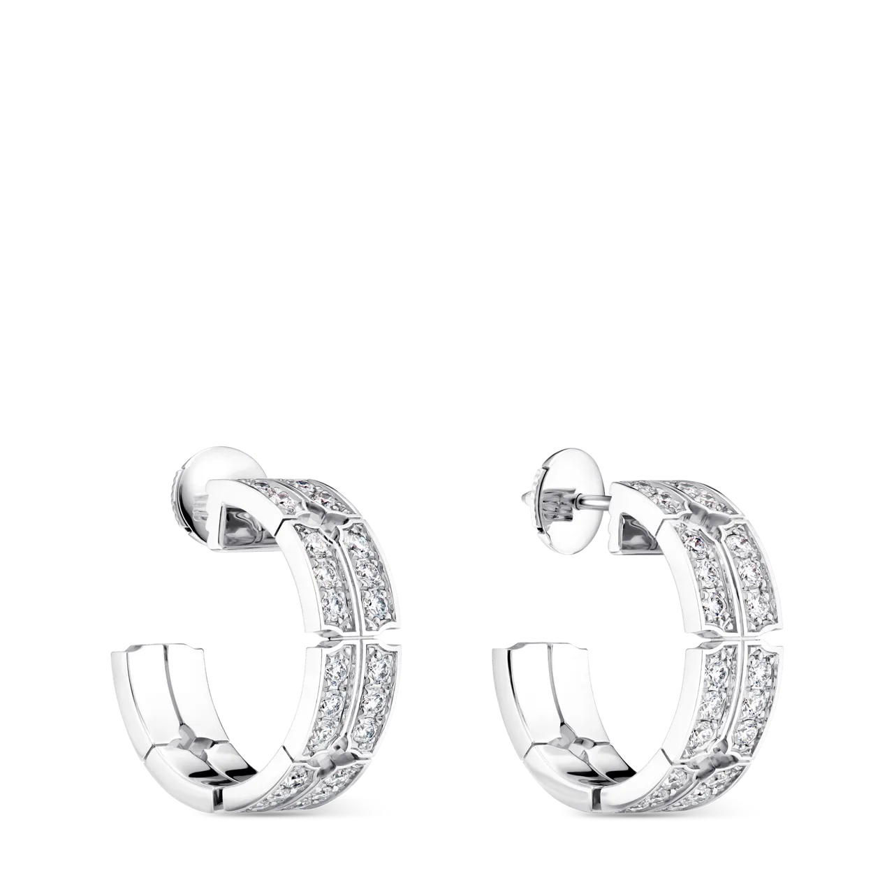 期間限定店獨家Tumbler大型耳環，白K金配鑽石，78萬5000元。品牌提供