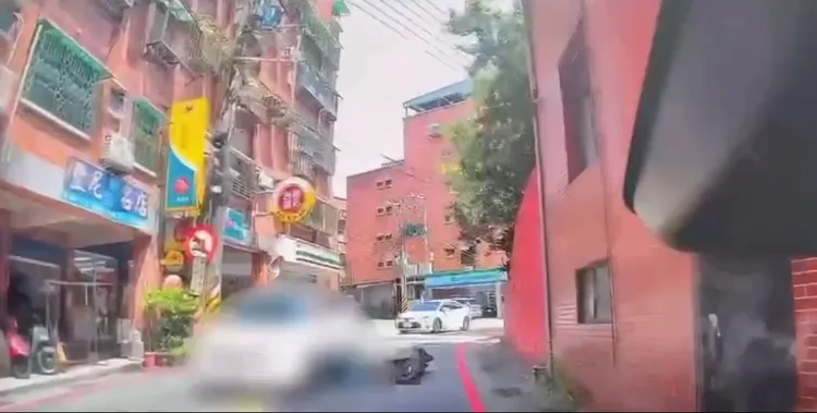 倪姓男子毒駕撞翻機車騎士。翻攝照片