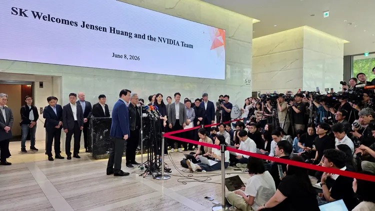 輝達今指出，輝達與韓國SK海力士（SK Hynix）擴大合作夥伴關係。圖由輝達提供