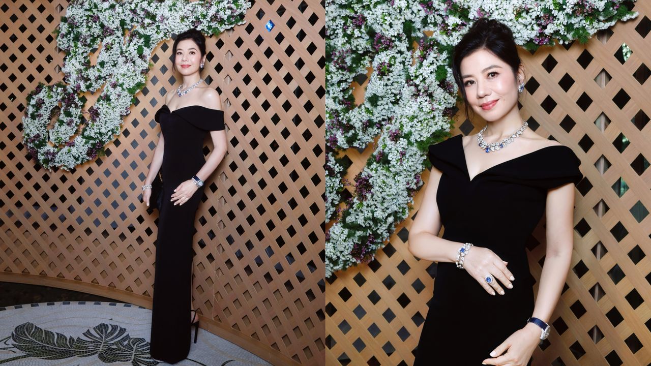 66歲鍾楚紅美得不可思議 戴Tiffany珠寶被讚風情萬種