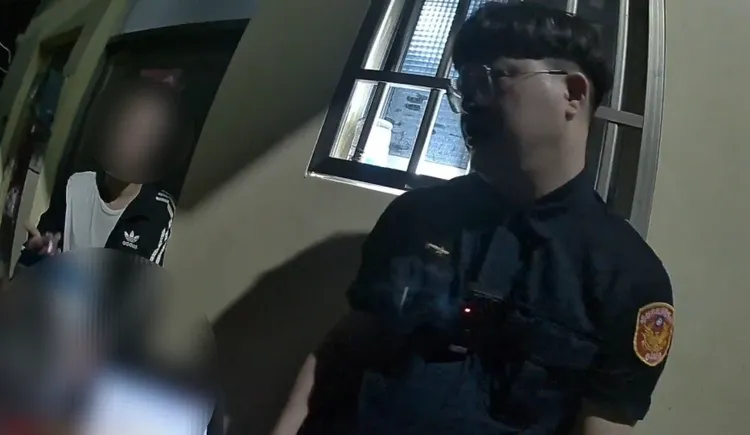 黃男毒駕，且是毒駕，警方將他移送法辦。翻攝畫面
