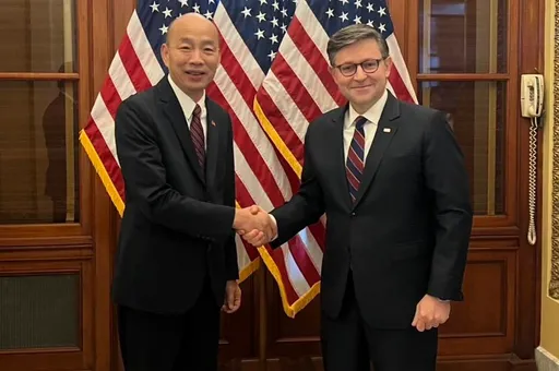規格超過鄭麗文！韓國瑜會晤美眾院議長強生　就台美安全合作交換意見