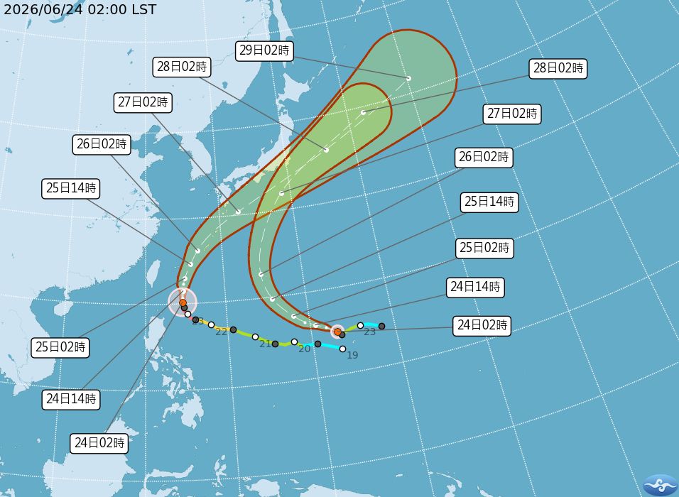 米克拉明離台最近!2地區受影響 週五鋒面接力