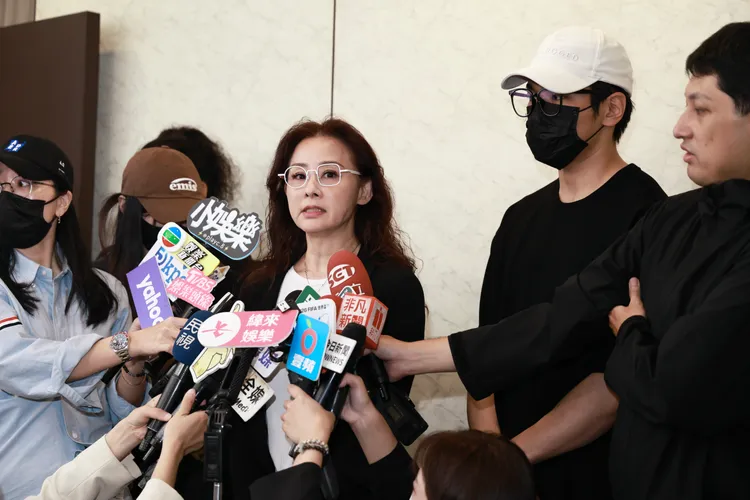 兵家綺受訪時難掩悲傷，想到傅子純就忍不住落淚。彭欣偉攝