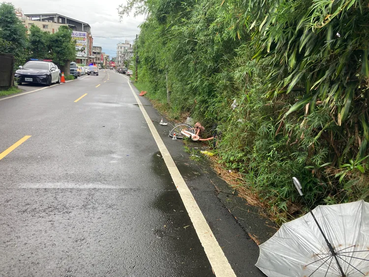 駕駛肇逃近13小時才到案，辯稱當時不知道撞到人。民眾提供
