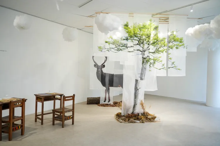 園區與林業及自然保育署南投分署合作，期間限定展出《冉冉森起—山林氣息簿》山林教育展。田欣雲攝