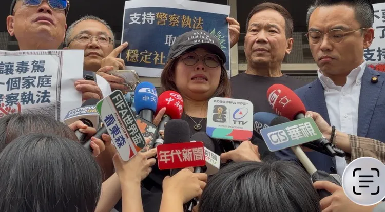 劉宗鑫遺孀今天警察節打破沉默受訪說，希望高院對害死障父的陳嘉瑩維持一審死刑判決。張欽攝