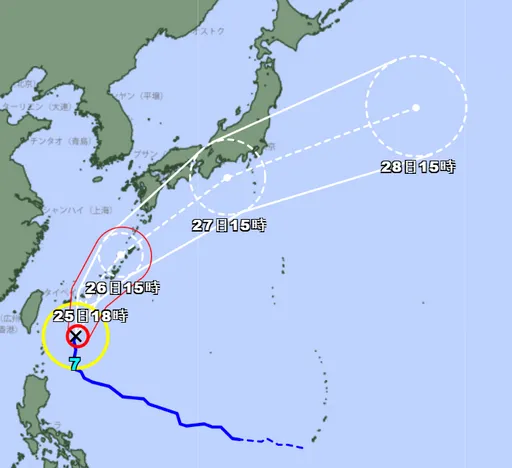 米克拉向沖繩移動　風力能吹翻卡車
