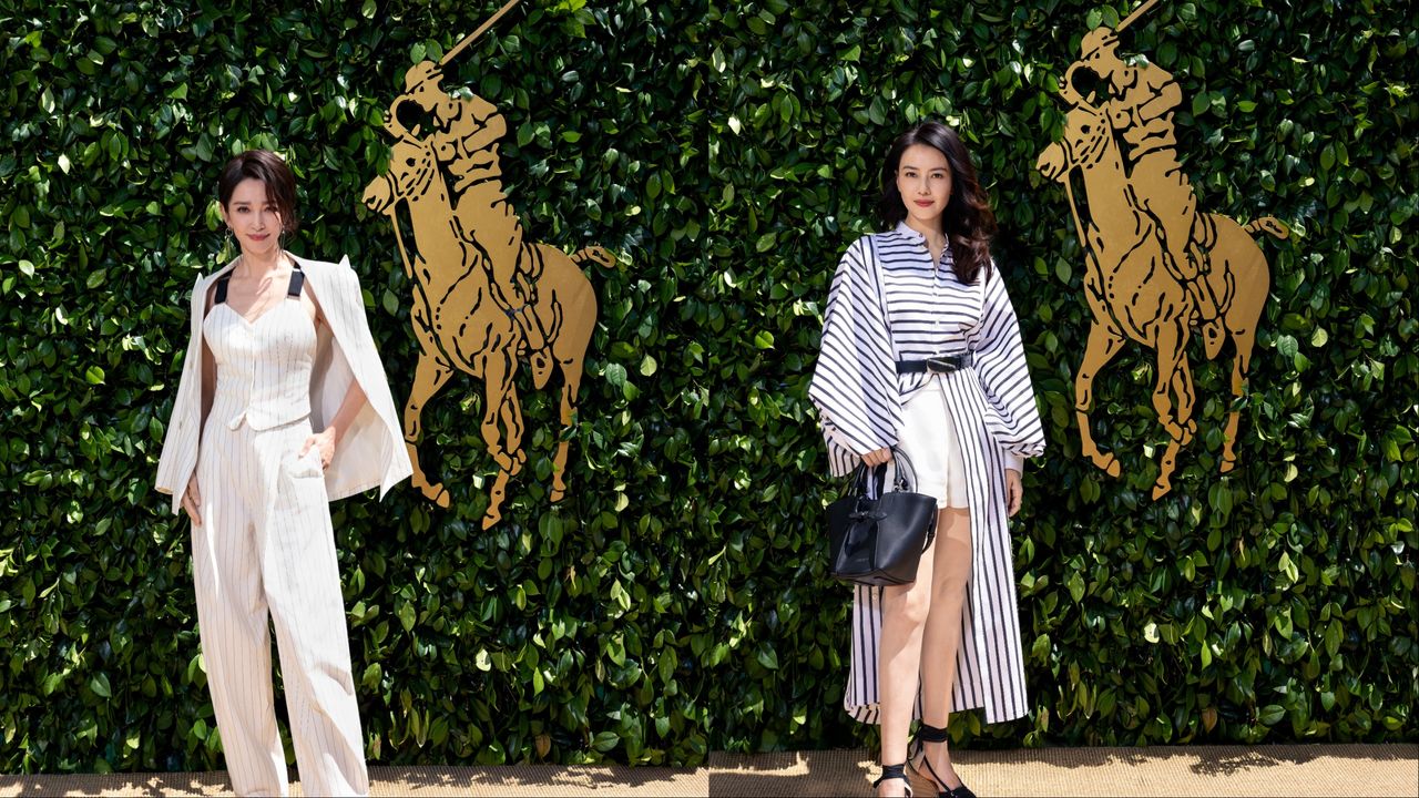 53歲李冰冰套馬甲美又颯 與優雅高圓圓同賞Ralph Lauren馬球盃