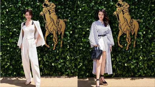 53歲李冰冰套馬甲美又颯　與優雅高圓圓同賞Ralph Lauren馬球盃