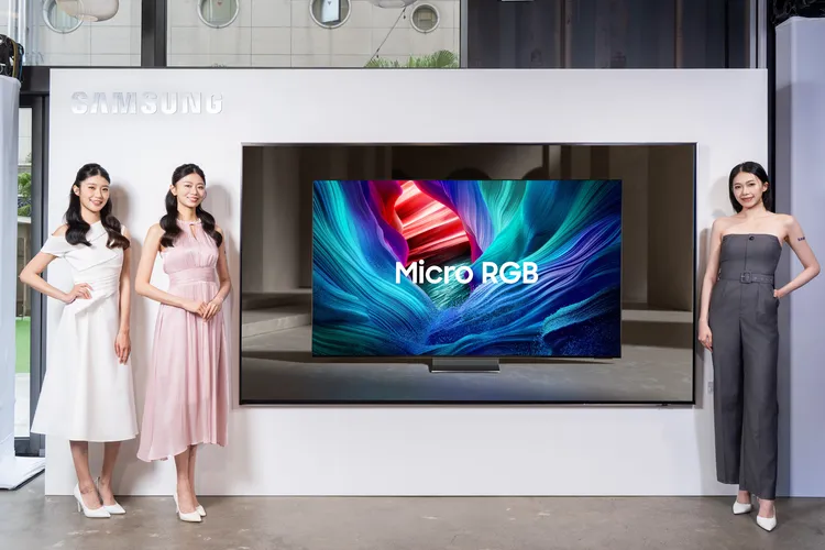 三星推出全球首創Micro RGB AI超微控光技術。三星提供