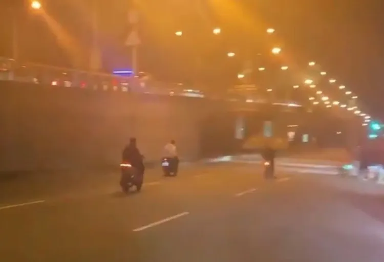 飆車。翻攝畫面