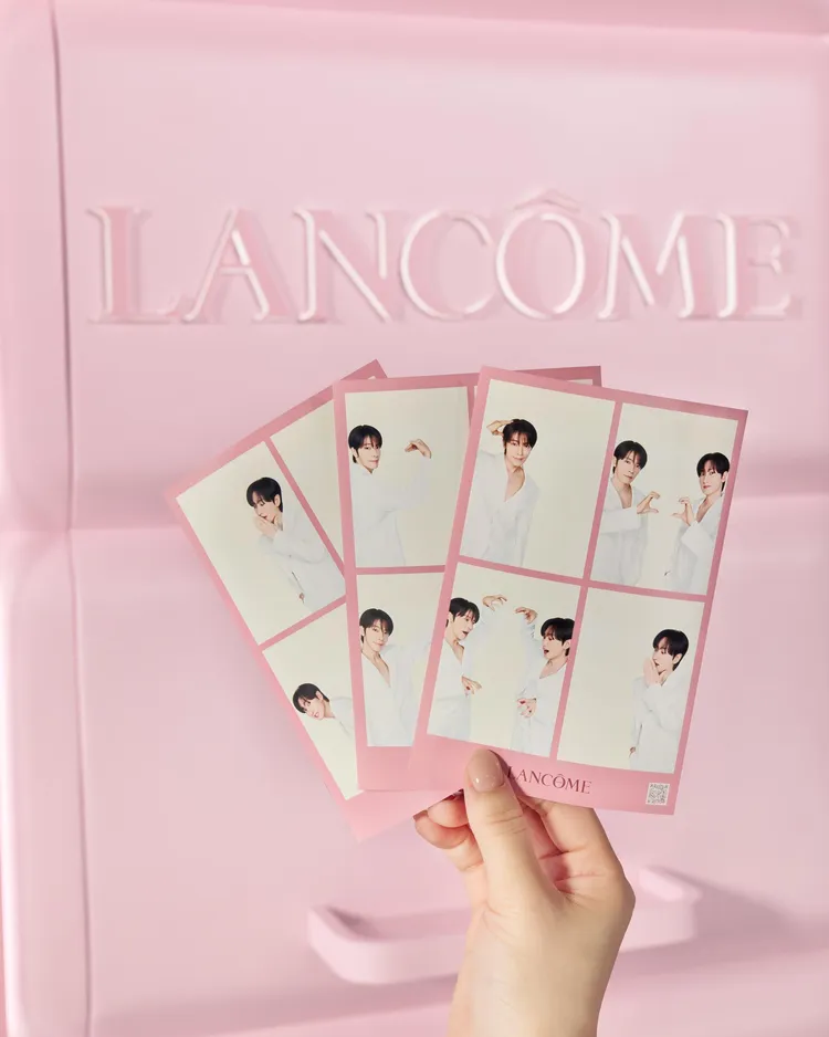 LANCOME x D&E幸福快閃店人生四格SUPER JUNIOR D&E獨家限定邊框。品牌提供