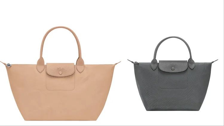 Longchamp Le Pliage One系列手提包L （左）5700元、Le Pliage One系列手提包S（右）5300元。品牌提供