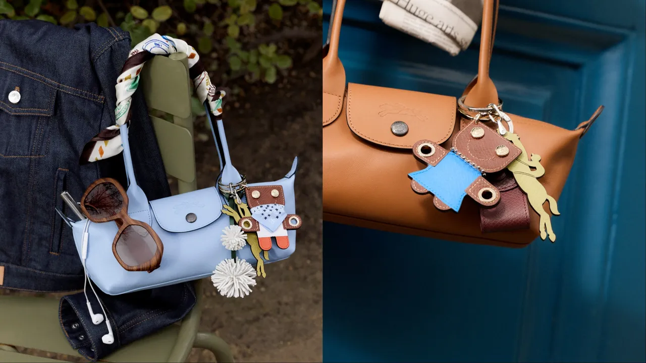 Le Pliage Xtra採用皮革包身，還可掛有各種可愛掛飾。品牌提供