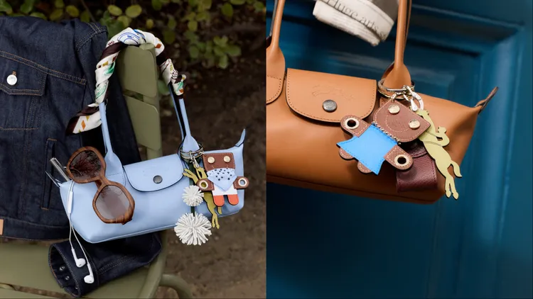 Le Pliage Xtra採用皮革包身，還可掛有各種可愛掛飾。品牌提供