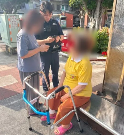 9旬嬤偷溜出門遭烈日擊敗！　蘆竹警溫馨助返家