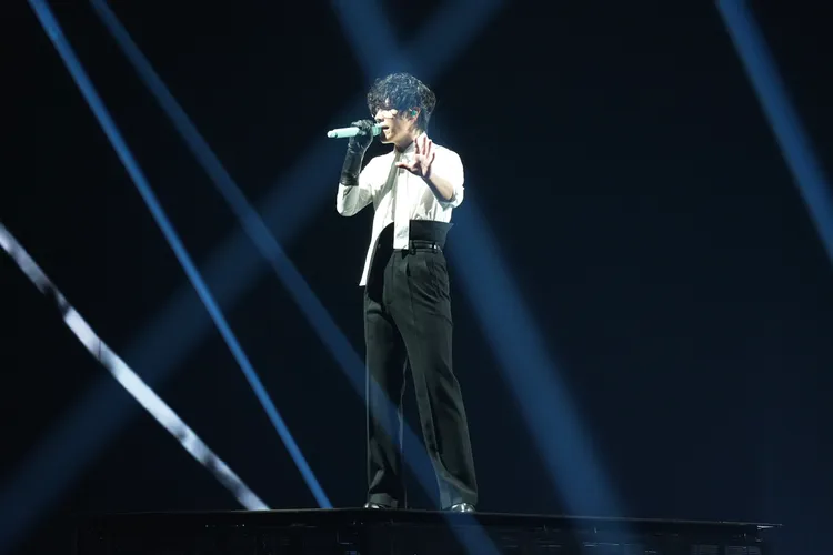盧廣仲愛情組曲掀起全場大合唱。彭欣偉攝
