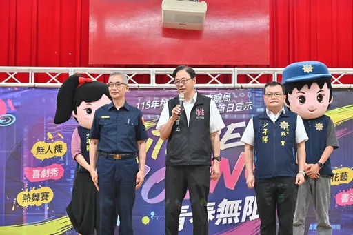 桃園「青春專案」啟動！　張善政率霹靂警與萌犬鐵腕守護青少年