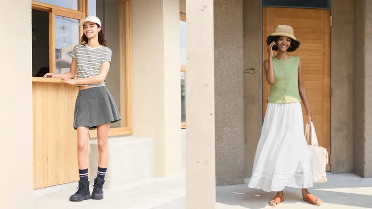 UNIQLO女裝推出長、短裙等多樣單品。品牌提供