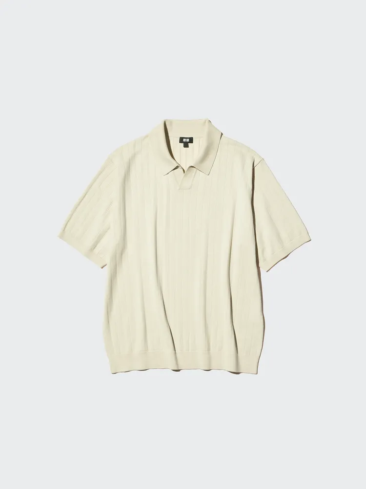 UNIQLO可機洗針織開領POLO衫，790元。品牌提供