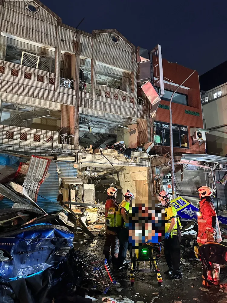 現場搜救。新竹市消防局提供