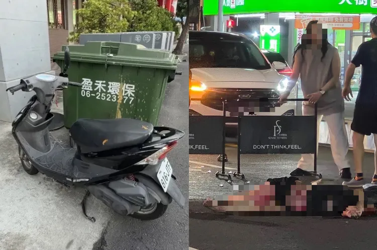 肇事的車輛逃離現場，警方今天凌晨通知65歲葉姓女車主到案釐清。翻攝照片